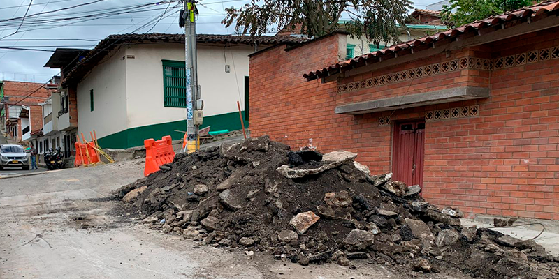 Habitantes de la carrera 13 en Entrerríos, a la expectativa por obras de pavimentación y reposición de acueducto y alcantarillado.