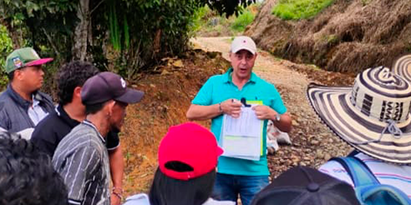 Formación que transforma: aprendices del SENA construirán placa huella en la vereda Plan de la Rosa, en Campamento.